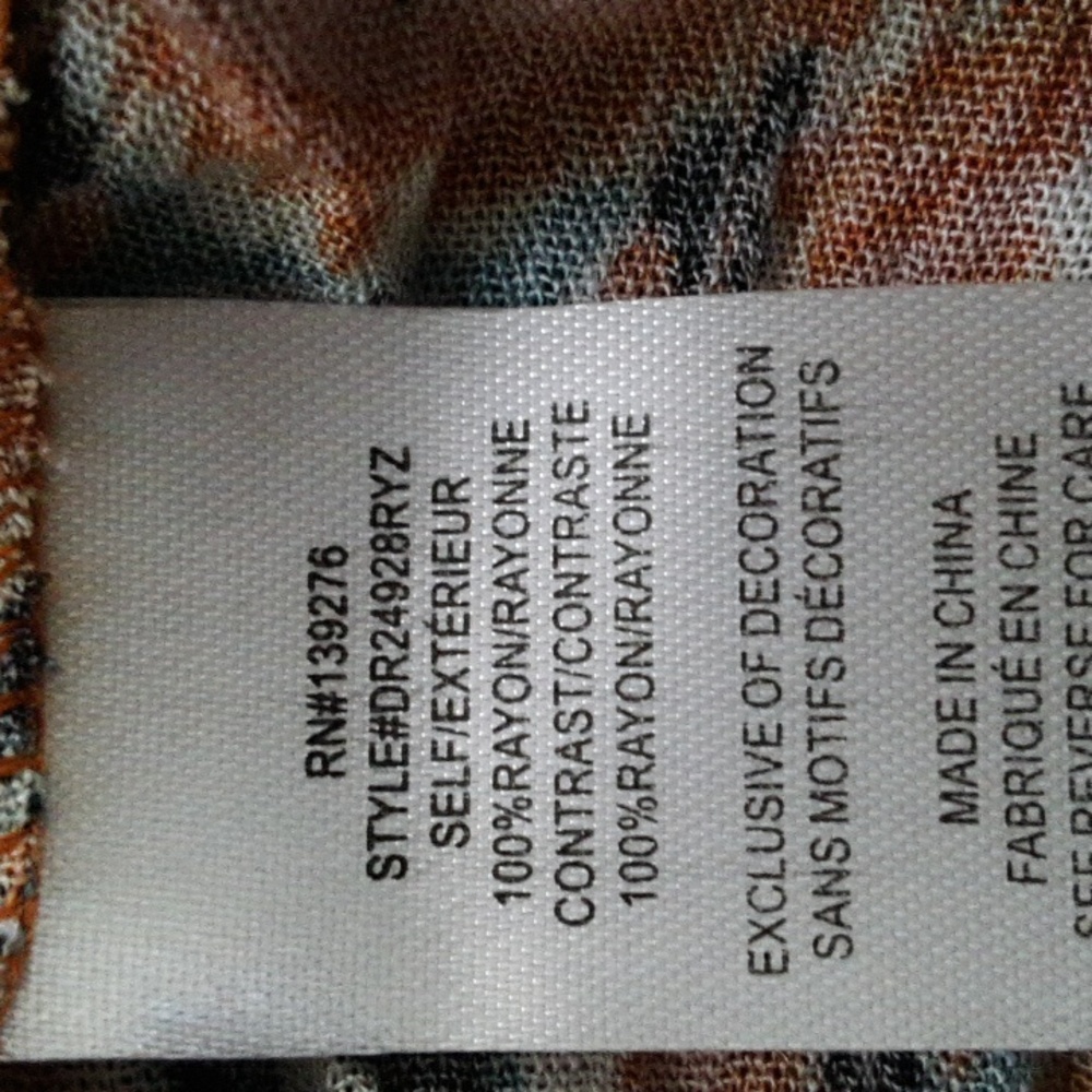 DR2 Multi Print Rust Top - Picture 4 of 4